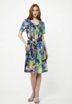 Madam-T ZEFIRA - Robe De Jour - Kornblume Blau/lila -Madam-T Soldes 2022 46a58350cb34427287e6b043c92dc27b