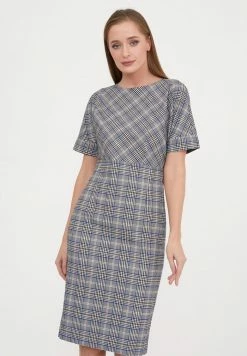 Madam-T ALTEA - Robe Fourreau - Grüner Kumpel Indigo