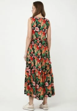 Madam-T LENOR - Robe De Jour - Schwarz, Orange -Madam-T Soldes 2022 472ef02495b44f5bb9aaaedf2a794f74