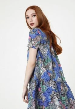 Madam-T Robe De Jour - Kornblume Blau, Rosa -Madam-T Soldes 2022 473a90a1c6714e509874369ef40439e3