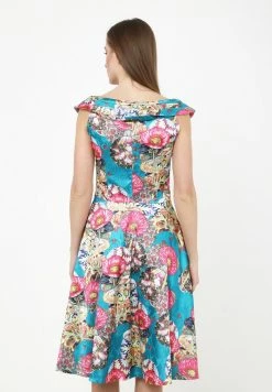 Madam-T LAGUNA - Robe De Jour - Aqua/rosa -Madam-T Soldes 2022 474634f42a1d47c0b9485d101365dc74