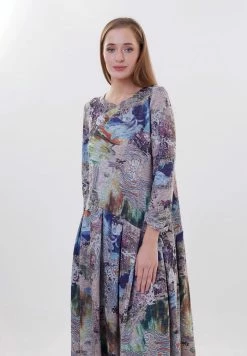 Madam-T DEMETRANA - Robe Pull - Beige/ Blau -Madam-T Soldes 2022 477b773b687143b292b233efa88dbd87