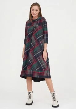 Madam-T JULIE - Robe De Jour - Grün/ Rot