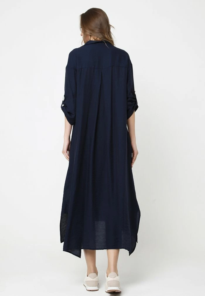 Madam-T GILBERTA - Robe Chemise - Blau 3 Madam-T GILBERTA - Robe Chemise - Blau – Image 3