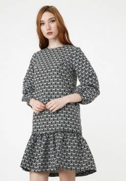 Madam-T FIKERA - Robe De Jour - Schwarz-weiss