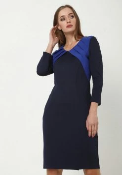 Madam-T AMRITA - Robe Fourreau - Blau, Kornblumenblau -Madam-T Soldes 2022 48e08b5d4cce4d56a4335eb104ce4a8c