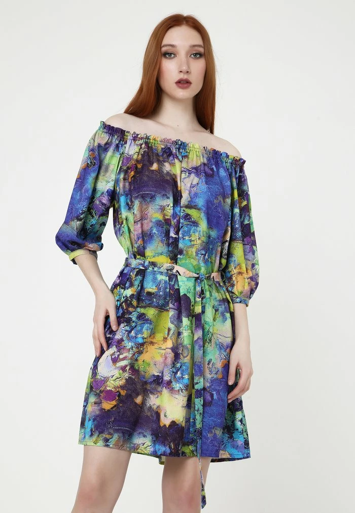 Madam-T GREENELLA - Robe De Jour - Multi Coloured 1 Madam-T GREENELLA - Robe De Jour - Multi Coloured