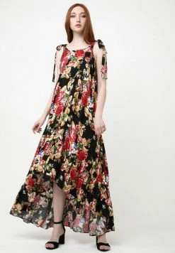 Madam-T PERCAMA - Robe De Jour - Schwarz, Burgund