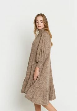 Madam-T PALIANA - Robe De Jour - Dunkelbeige -Madam-T Soldes 2022 493889dc258942949ede5193c653ed41