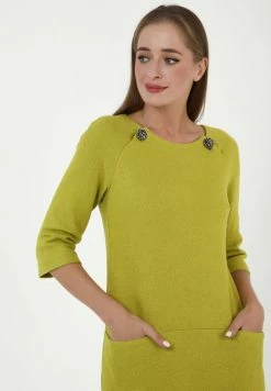 Madam-T FERULE - Robe Fourreau - Olive -Madam-T Soldes 2022 4972ffb1f82245e78e8f844bd413ac9f