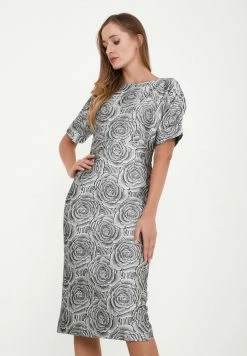 Madam-T ALTEA - Robe Fourreau - Grau