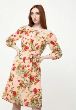 Madam-T Robe De Jour - Pfirsich, Rot