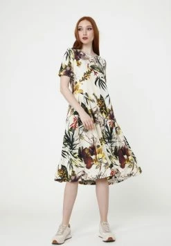 Madam-T Robe De Jour - Milchig Gelb -Madam-T Soldes 2022 4a0f87d811dc48ceb2933b1b7637c6ef