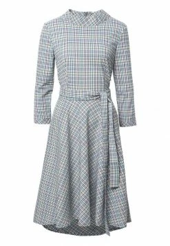 Madam-T SAMBRA - Robe De Jour - Grau/gelb -Madam-T Soldes 2022 4a63e1f1624b468dba908f3190b3d0ef