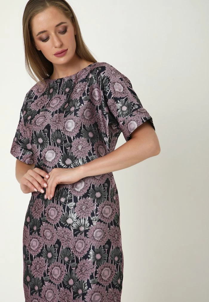 Madam-T JUDY - Robe Fourreau - Blau, Lila 5 Madam-T JUDY - Robe Fourreau - Blau, Lila – Image 5