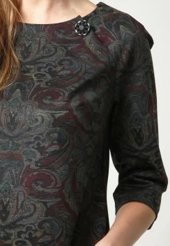 Madam-T FERULE - Robe Fourreau - Grau/weinrot -Madam-T Soldes 2022 4ae1f5ecb5414705bd9799ed7a17d018