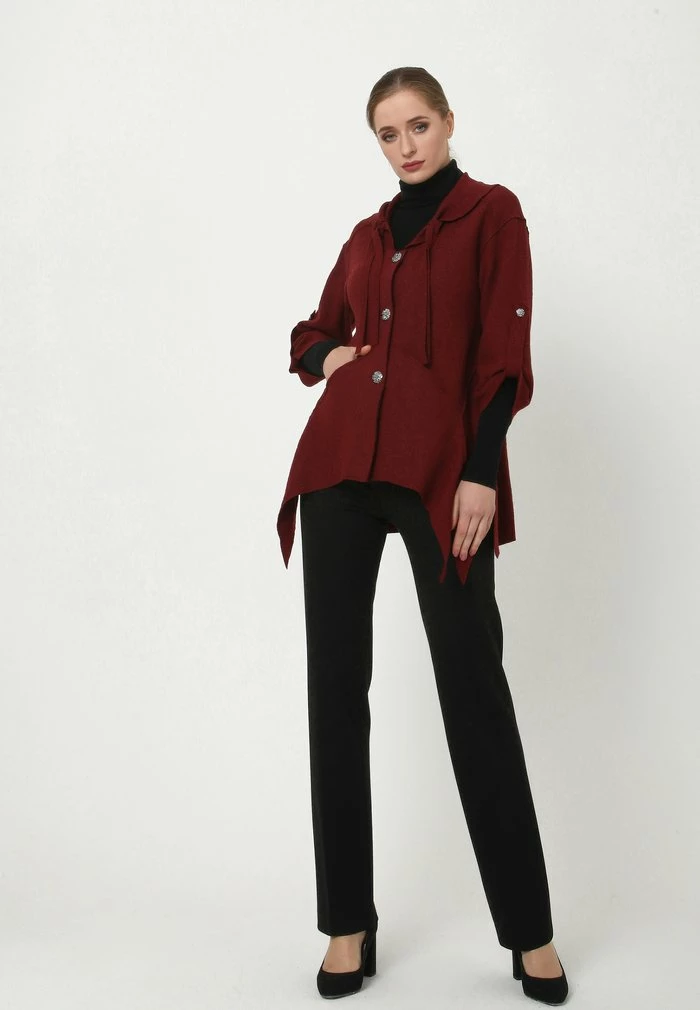 Madam-T ACKE ERNESTA - Gilet - Weinrot 2 Madam-T ACKE ERNESTA - Gilet - Weinrot – Image 2