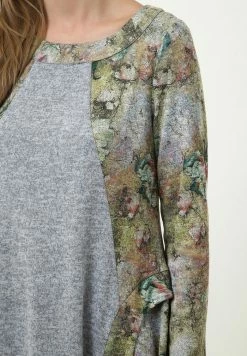 Madam-T Robe Longue - Oliv, Grau -Madam-T Soldes 2022 4b65a927239649fc803fd53aa349a449