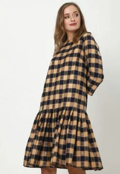 Madam-T OTTILIANA - Robe De Jour - Beige, Blau