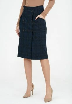 Madam-T ROCK NORMA - Jupe Portefeuille - Dark Blue -Madam-T Soldes 2022 4bd79eec4ac74b0fac8bb18ce885f327