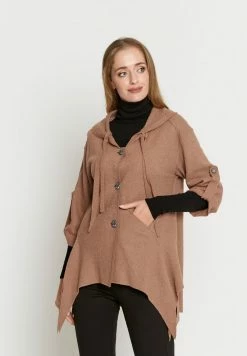 Madam-T Gilet - Dunkelbeige