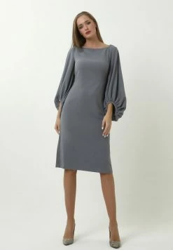 Madam-T KLEID ULANA - Robe De Jour - Lichtgrau -Madam-T Soldes 2022 4c62fe442a214d70b29df7d4280b3c3d