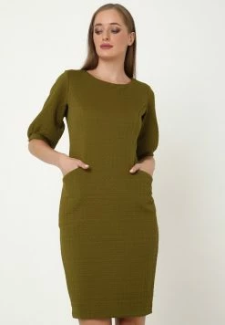 Madam-T ALLTAGS AGARATA - Robe Fourreau - Khakifarben