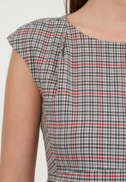 Madam-T MUTALA - Robe Fourreau - Grüner Zig/rot -Madam-T Soldes 2022 4c8cec8c586d4b0386db8714a88f0265