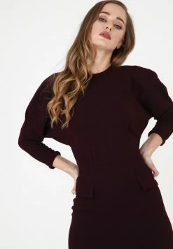 Madam-T VINCHENSA - Robe Fourreau - Pflaume -Madam-T Soldes 2022 4caf4a1525dd492e95a943075352f184