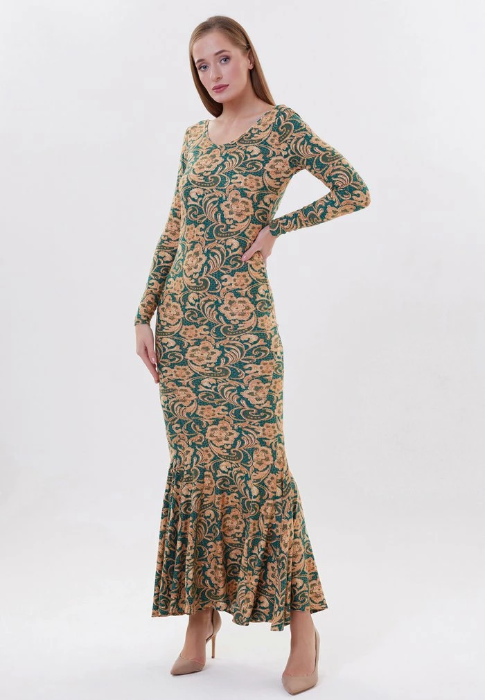 Madam-T PENELOPA - Robe Fourreau - Beige/grün 2 Madam-T PENELOPA - Robe Fourreau - Beige/grün – Image 2