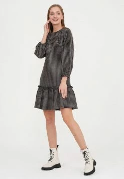 Madam-T FIKERA - Robe De Jour - Beige Schwarz -Madam-T Soldes 2022 4e10bbb7575441fd8647bc9b09ae2491