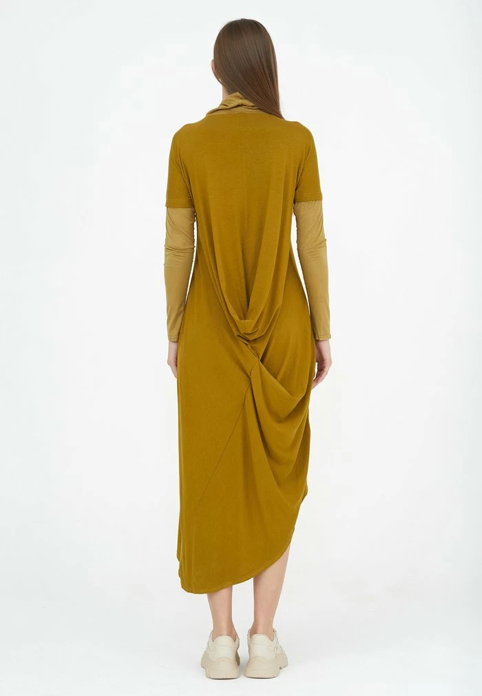 Madam-T PALMYRA - Robe De Jour - Senf 3 Madam-T PALMYRA - Robe De Jour - Senf – Image 3