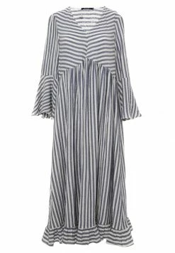 Madam-T Robe De Jour - Weiß, Blau -Madam-T Soldes 2022 4fb81187f97a4051b9945e11cb9cdb4a