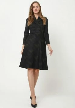 Madam-T JERSEYKLEID - Robe En Jersey - Blau Braun