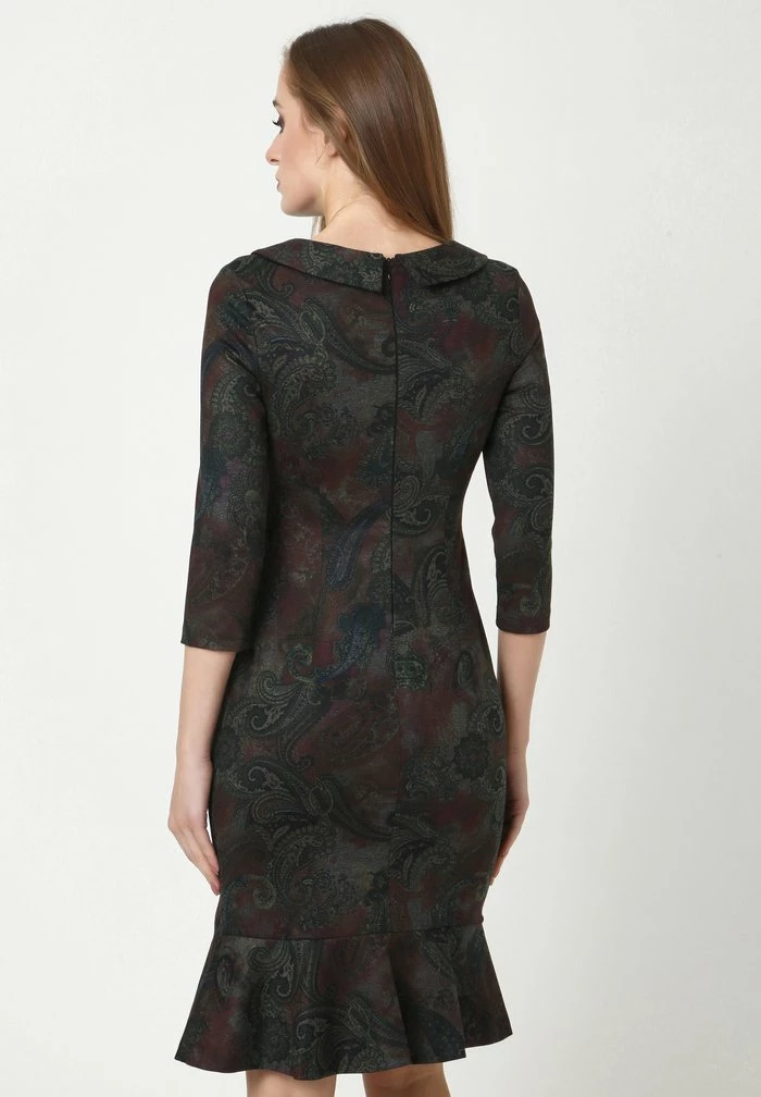 Madam-T DEVENTA - Robe En Jersey - Pflaume, Grün 3 Madam-T DEVENTA - Robe En Jersey - Pflaume, Grün – Image 3