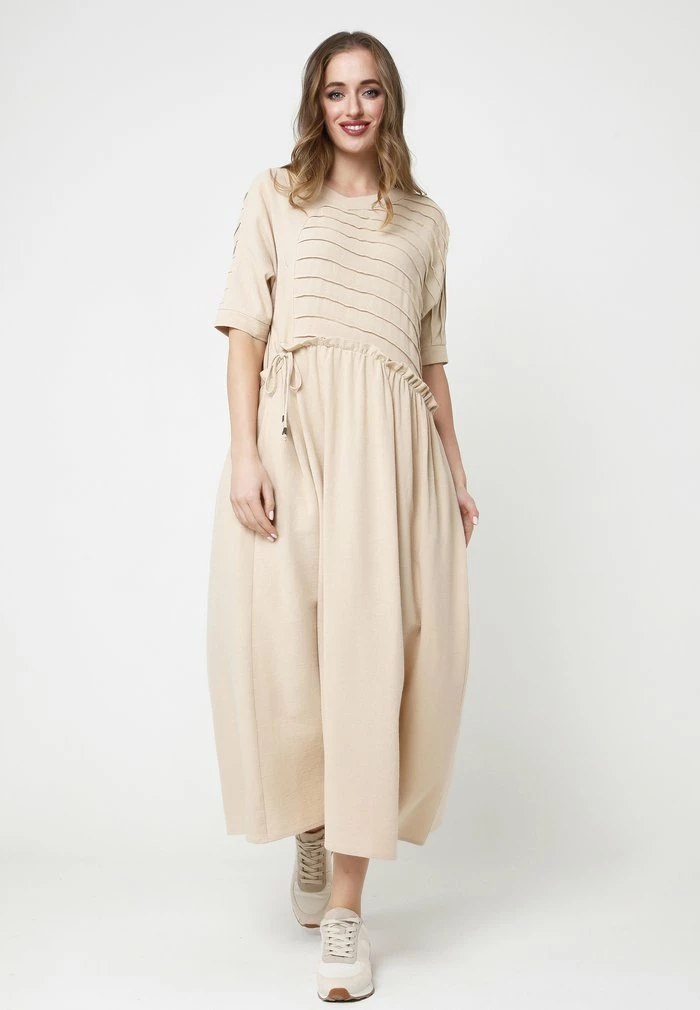 Madam-T Robe De Jour - Beige 2 Madam-T Robe De Jour - Beige – Image 2