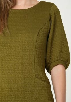 Madam-T ALLTAGS AGARATA - Robe Fourreau - Khakifarben -Madam-T Soldes 2022 5137cc13d6c54bb78f21f426acd53aa4