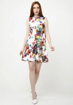 Madam-T GAISA - Robe De Jour - Beige, Lila