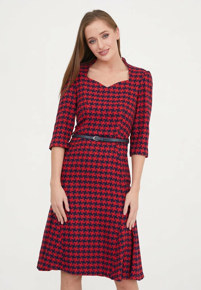 Madam-T LUNA - Robe De Jour - Rot/blau 1 Madam-T LUNA - Robe De Jour - Rot/blau