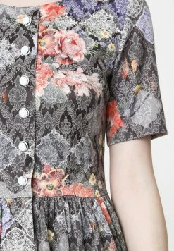 Madam-T CHIARA - Robe De Jour - Braun/koralle -Madam-T Soldes 2022 515b0836f8ba438fbc28d16223a3d8cf