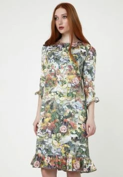 Madam-T Robe De Jour - Grün Gelb