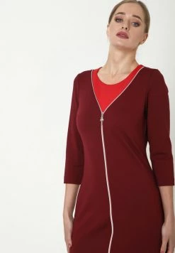 Madam-T LADOGA - Robe En Jersey - Weinrot Koralle -Madam-T Soldes 2022 529dc5eaaf5c492a8763b9603ded06d6