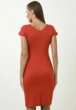 Madam-T ZAMARDA - Robe Fourreau - Terrakotta -Madam-T Soldes 2022 53536d9266704147b4ecf63a7d01c2b8