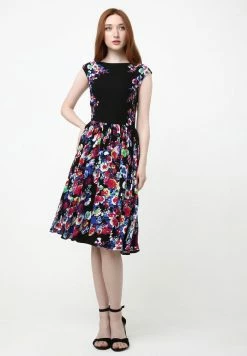 Madam-T Robe De Jour - Schwarz Indigo -Madam-T Soldes 2022 536fe5d625614f0e940810fadea62fc7