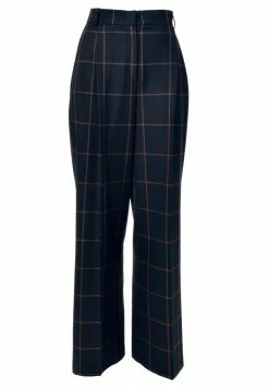 Madam-T KRUZA - Pantalon Classique - Blue / Brown -Madam-T Soldes 2022 53cff03c936b43dbbe30d02e1100d166