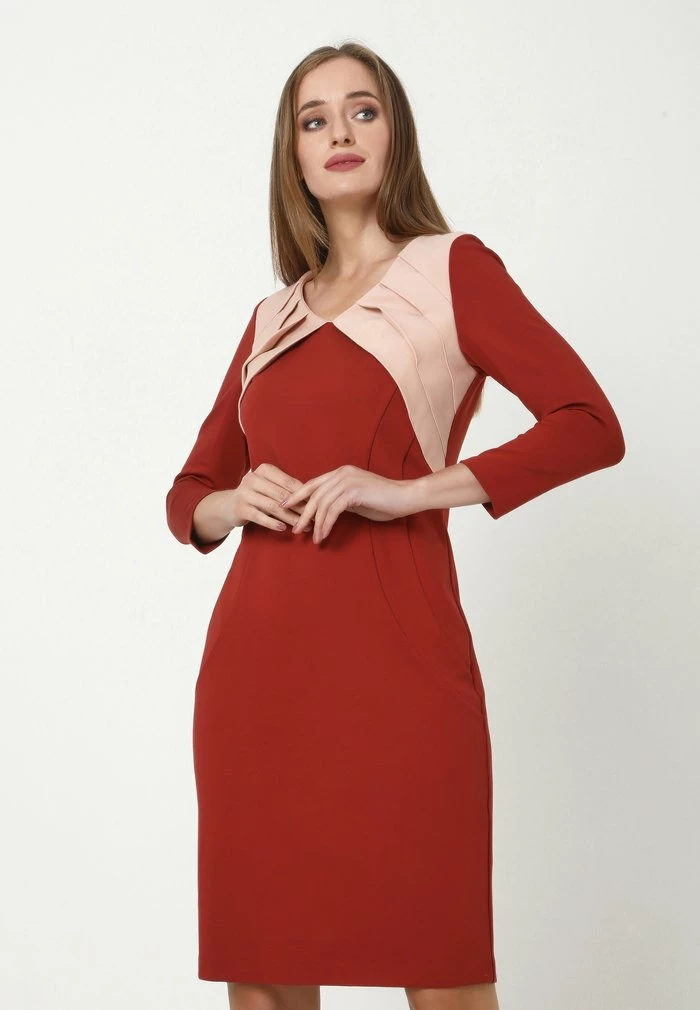 Madam-T AMRITA - Robe Fourreau - Red 1 Madam-T AMRITA - Robe Fourreau - Red