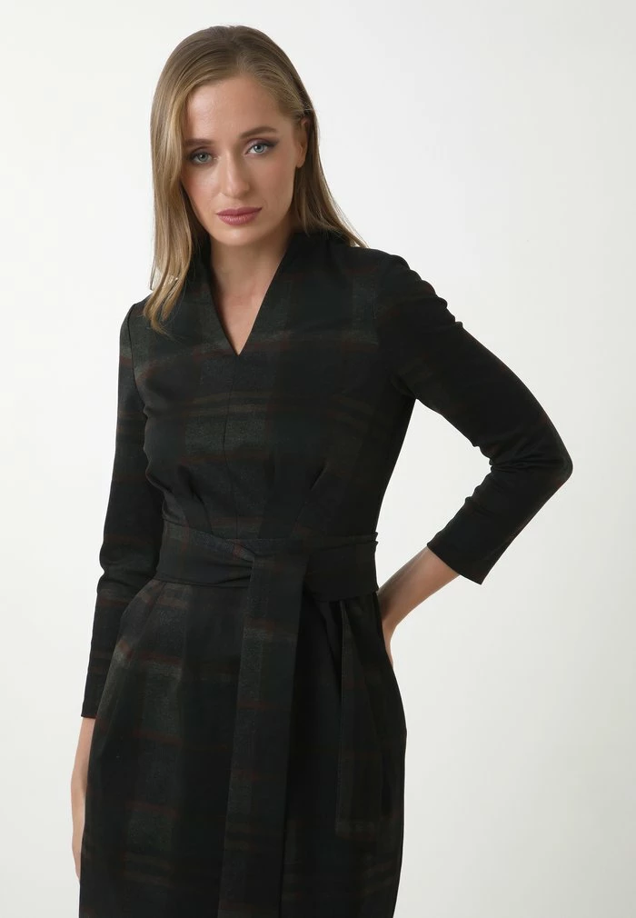 Madam-T LINA - Robe De Jour - Schwarz/ Grün 6 Madam-T LINA - Robe De Jour - Schwarz/ Grün – Image 6