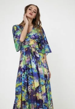 Madam-T Robe De Jour - Kornblume Blau Lila -Madam-T Soldes 2022 54bc0ab465d6499a9acf4a60e0995328