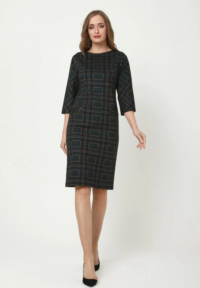 Madam-T Robe En Jersey - Schwarz Grün 8 Madam-T Robe En Jersey - Schwarz Grün – Image 8