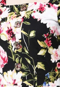 Madam-T Robe De Jour - Schwarz, Rosa -Madam-T Soldes 2022 54e0f30e582741f2a4375983c45f9f49